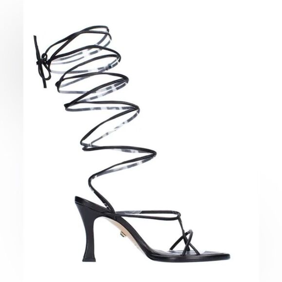 ILIO SMERALDO x Ilenia Toma Strappy Ankle Tie High Heel Sandals, NWT, Size 39 - Picture 1 of 14